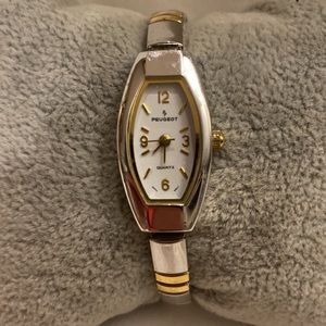 Silver and gold tone Peugeot watch 88